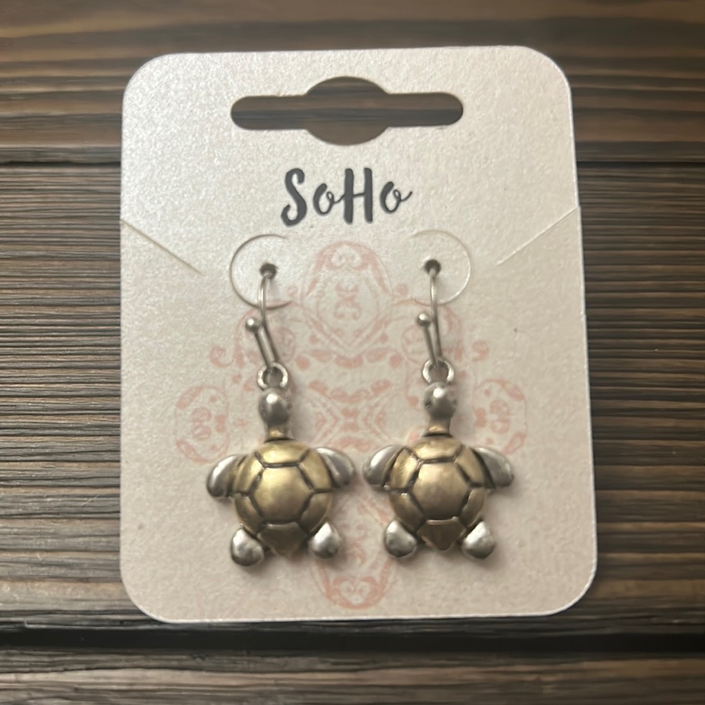 Dangle Turtle Earrings